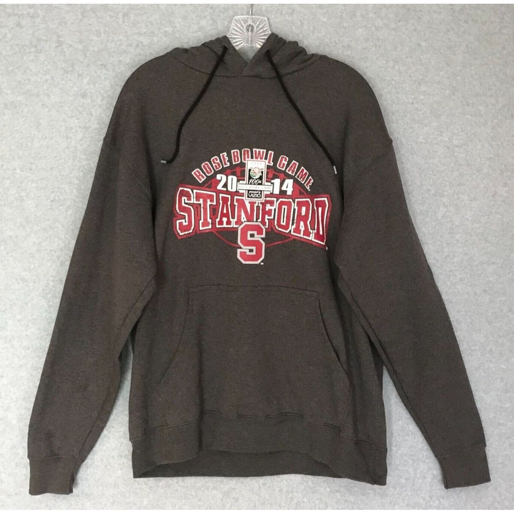 Stanford 100th Rose Bowl Game Hoodie Mens Large Gray‎ Pullover Football Logo